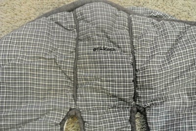 Oshkosh Gray Plaid Baby Infant Car Seat Lining Cover Replacement @ cLOSeT