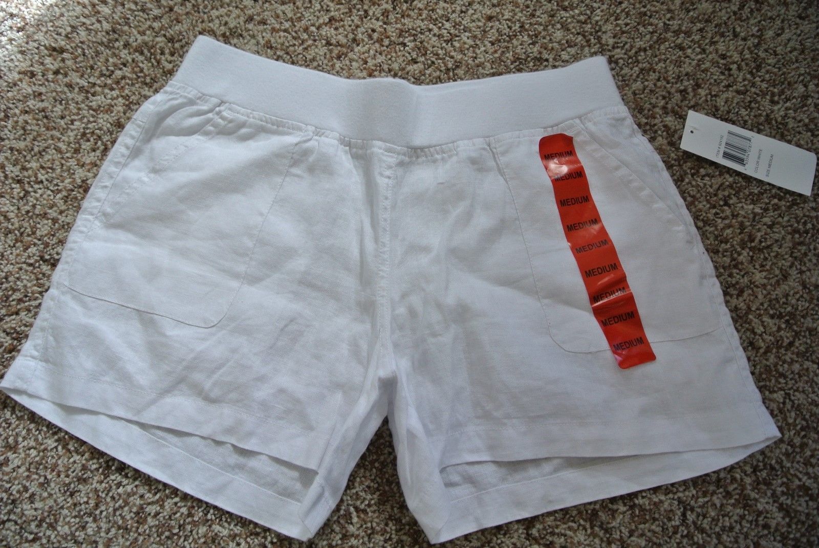 Linen Solid Shorts for Women