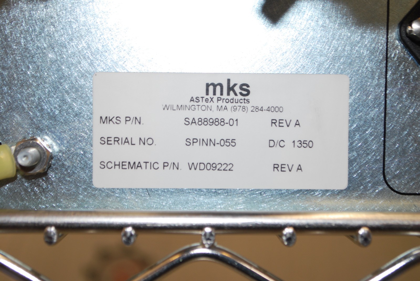 SA88988-01 /	OZONE GENERATOR POWER DISTRIBUTION UNIT 120VAC/TOTAL 4.0A / MKS