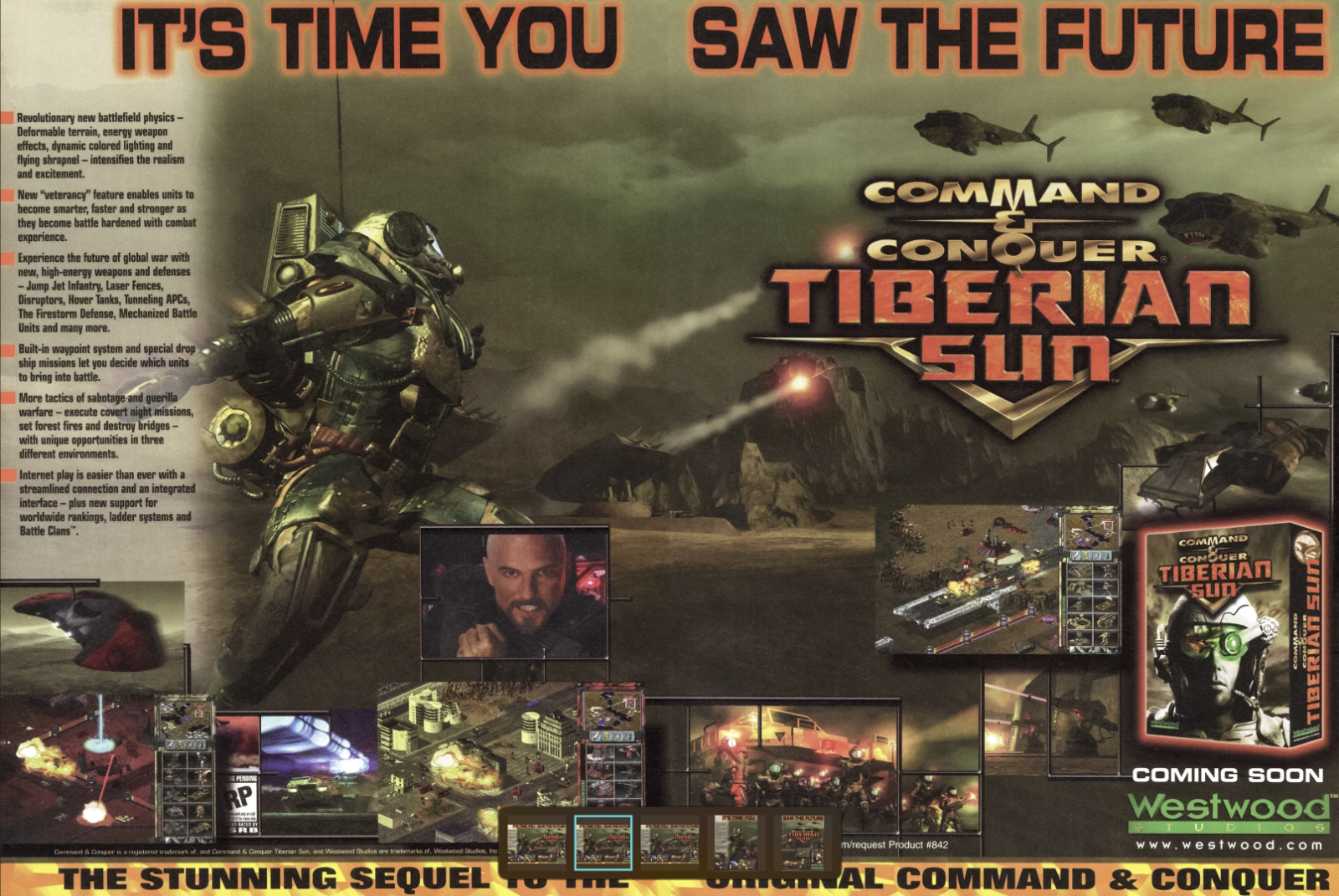 Command & Conquer Tiberian Sun PC Game 1998 Big Box 13
