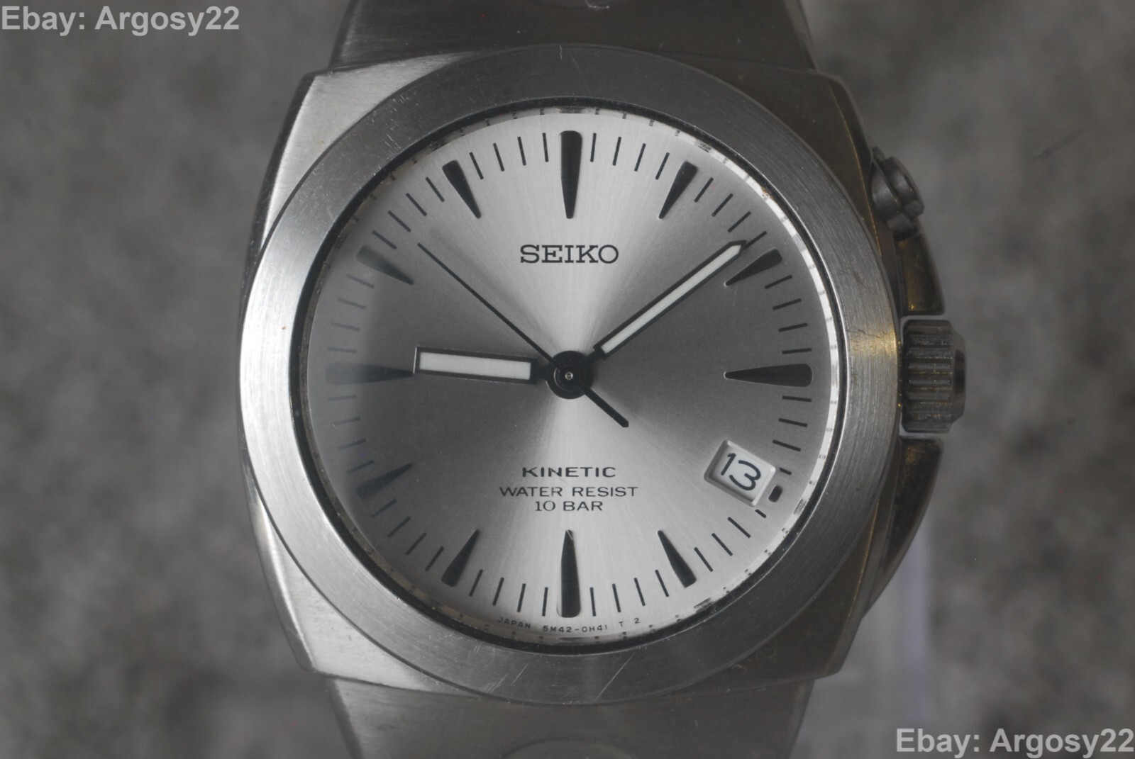 Seiko Kinetic SUS, 5M42 0E50, SCFW005, Silver dial, Restored Seiko Kinetic SUS, 5M42 0E50, SCFW005, Silver dial, Restored