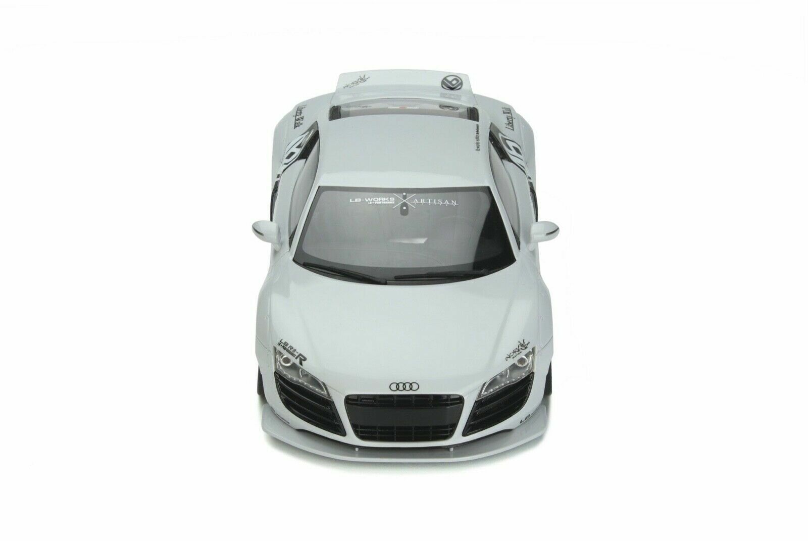 1/18 Audi R8 Liberty Walk LB Works 2019 Glacier White Resin 1/18 Audi R8 Liberty Walk LB Works 2019 Glacier White Resin