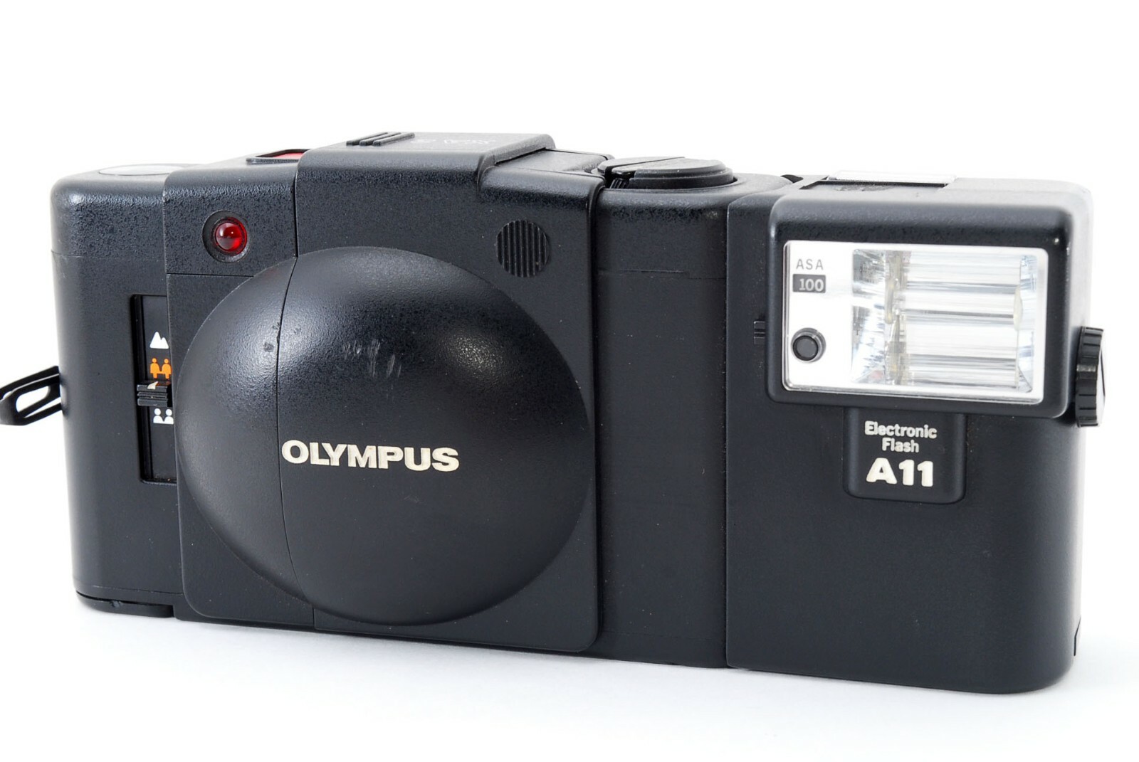 ★ フラッシュOK★ OLYMPUS XA2 + A11 Flash OK! [MINT]Olympus XA2 A11 BLACK Flash Point & Shoot