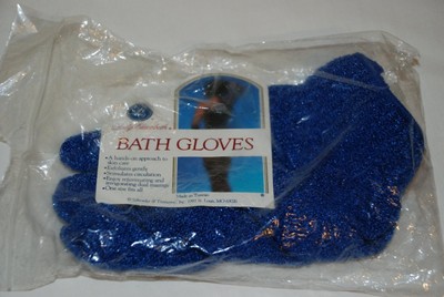 SHOWER GLOVES AND CAP