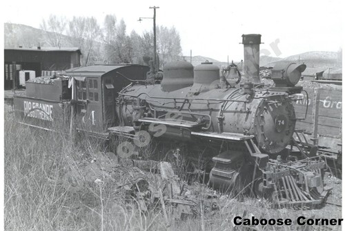 RGS Rio Grande Southern #74 2-8-0 Ridgway CO A.M. Payne 1951