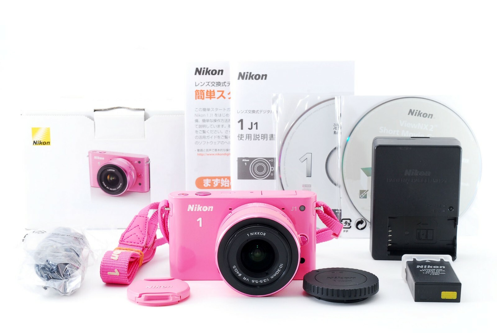 ぽん上品パールピンクニコン1 ニコン、「Nikon 1 J1」の標準ズームキットにピンクを追加