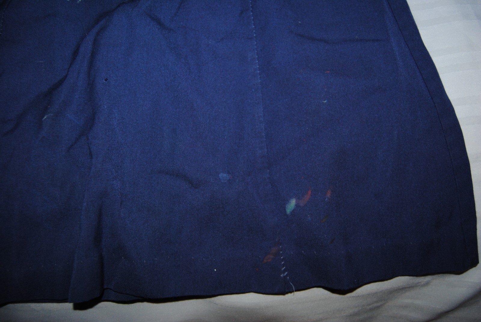 Vintage 70's Camp Fire Girls Bluebirds Uniform  and white size 8 undershirt