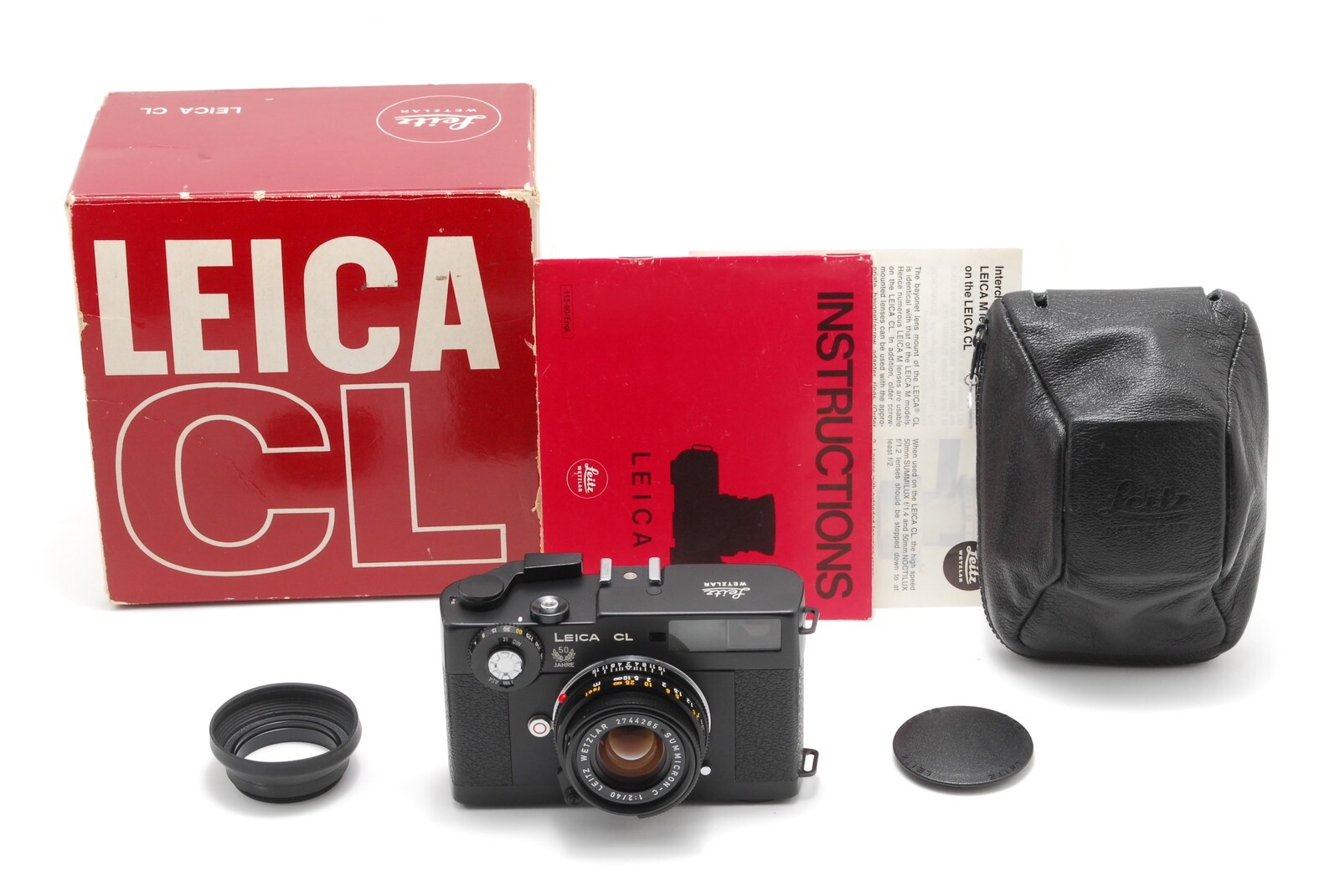 フィルムカメラ LEICA CL 50 JAHRE EDITION SUMMICRON-C 40 NMINT】Leica CL 50 Jahre 50th Anniversary Camera Summicron C