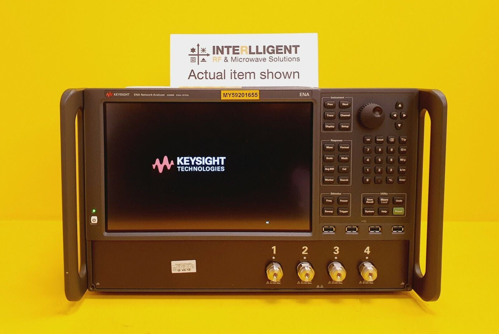 Keysight E5080B, 20GHz 4-Port ENA Network Analyzer, 4K2 Keysight E5080B, 20GHz 4-Port ENA Network Analyzer, 4K2