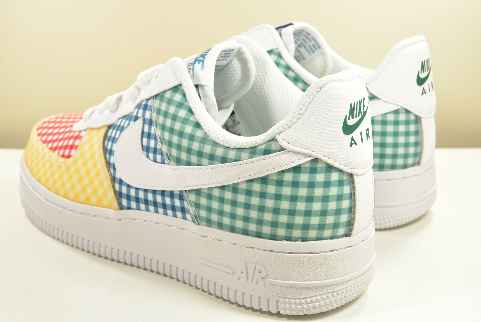 Pre-owned Nike Ds 2019  Air Force 1 Gingham Mystic Green 7