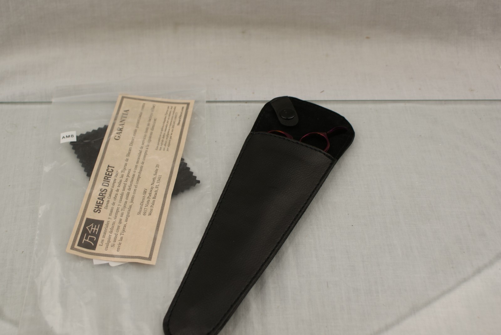 ShearsDirect Purple Titanium 24 Tooth Chunker with Offset Ergonomic Handle 7.5