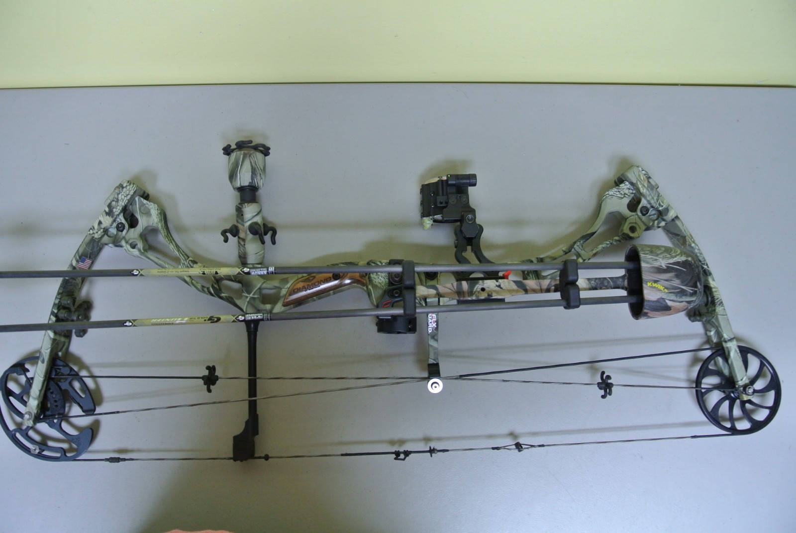 Diamond Black Ice FLX by Bowtech LH w/Case, Arrows, Glo sight and more