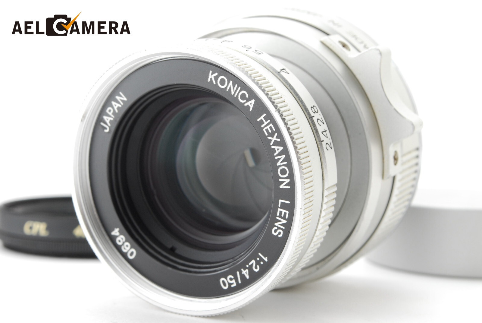 KONICA HEXANON LENS 50mm F2.4 Lマウント L39 NEAR MINT】 Konica Hexanon 50mm f2.4 Lens for L39 Leica