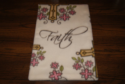 New FAITH Christian Fleece Dog Cat Pet Carrier Crate Blanket FREE SHIP! Help BCR