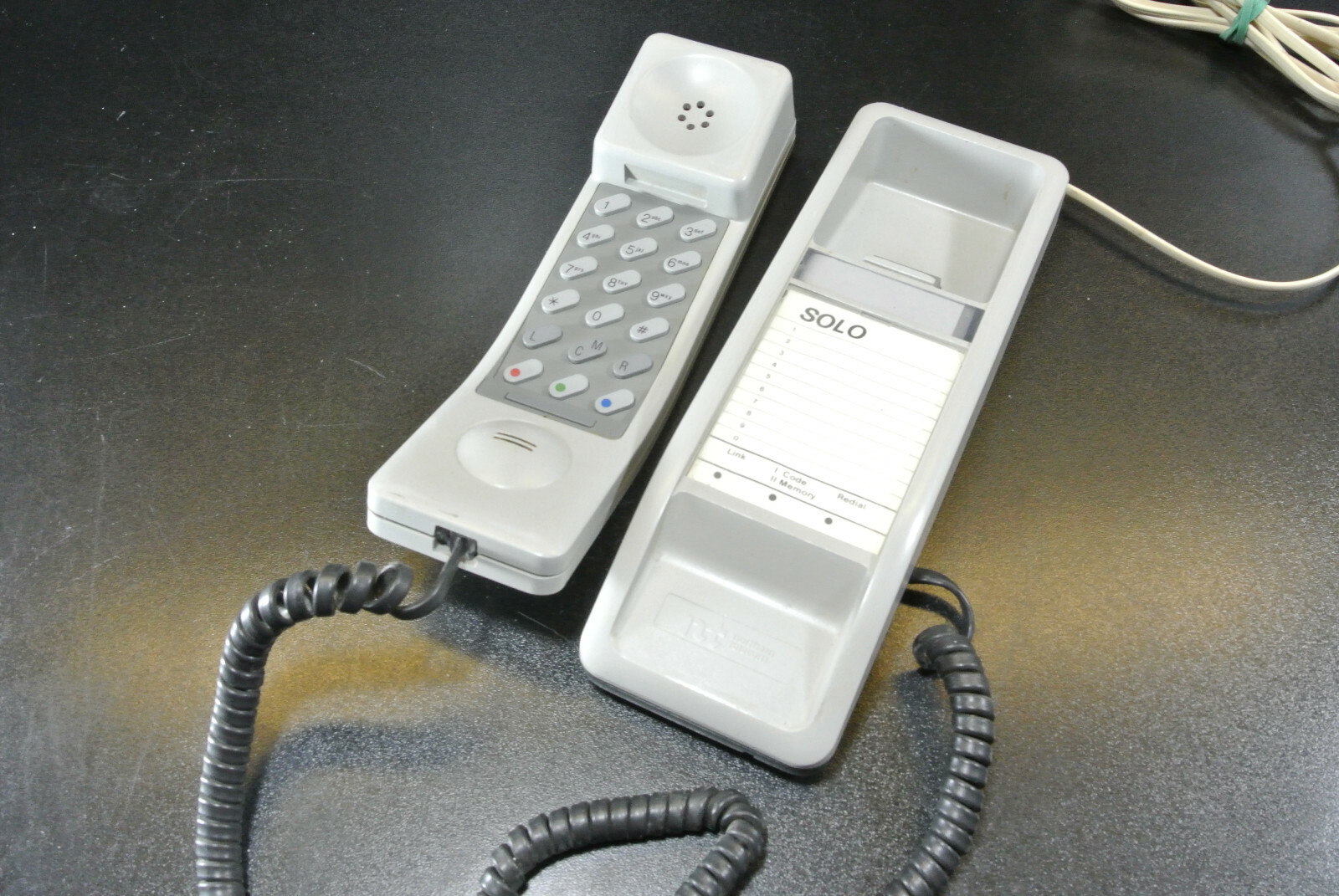 Vintage Northern Telecom Grey SOLO Silhouette Telephone Touchtone - Tested/Works