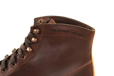 WOLVERINE WOLVERINE 1000 MILE WINGTIP ADDISON BOOTS STIEFELETTEN SCHNÜRSTIEFEL W06000