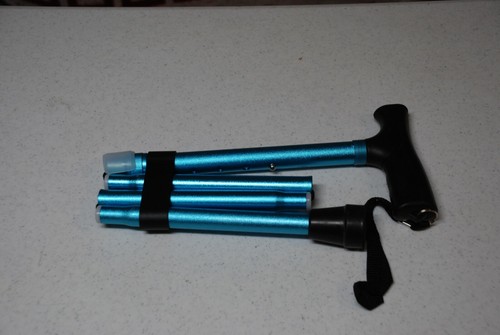 Vive Folding Cane - Foldable Walking Cane for Men, Women - Fold-up, Collapsible,