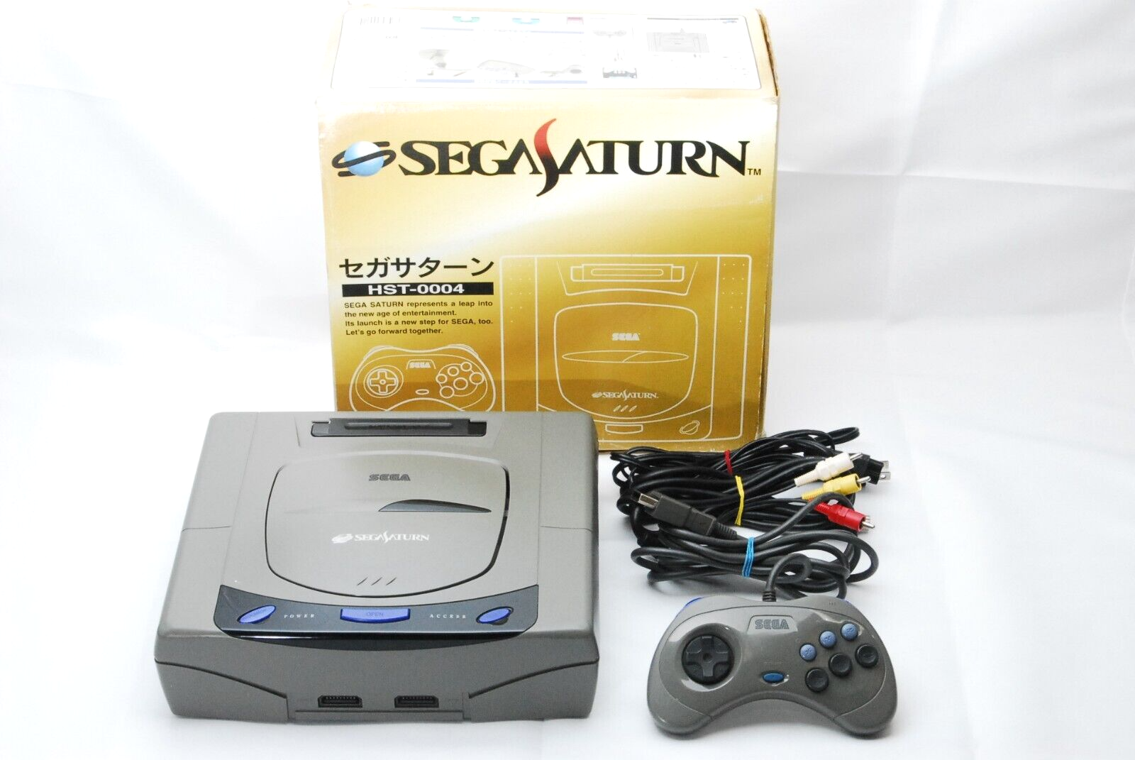 Nintendo Switch SEGA HST-0004 Sega Saturn Console Set Gray HST-0004 , Used , Free Ship