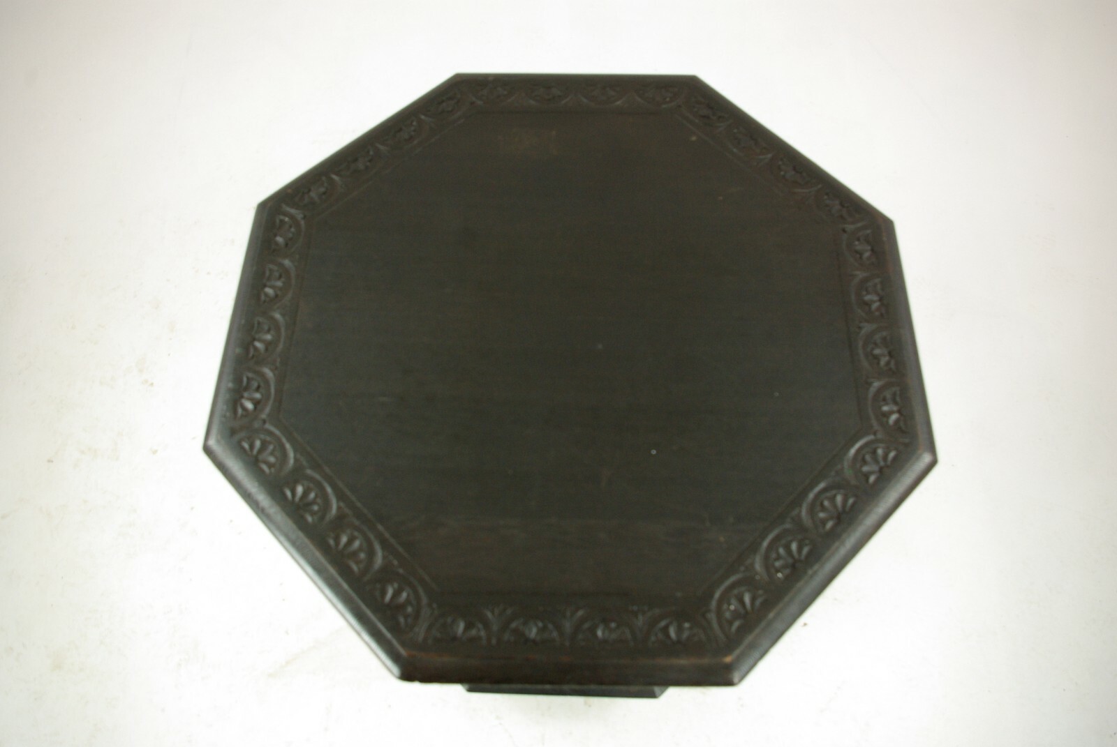 Antique Side Table, Jacobean Oak Octagonal Center Table, Scotland 1890s, B1363