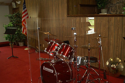 Six Panel Drum Shield 2ftX5ft / 5ft Tall