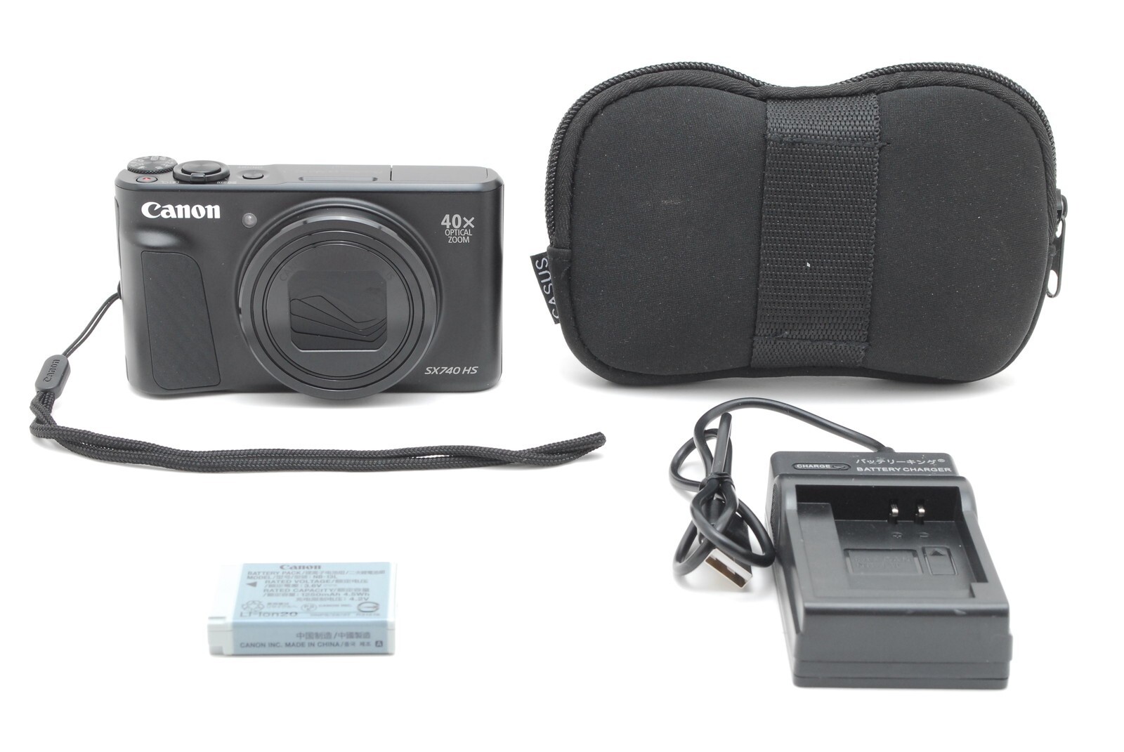 【美品】PSSX740HS PowerShot Canon キヤノン デジタルカメラ 光学40倍ズーム SX740