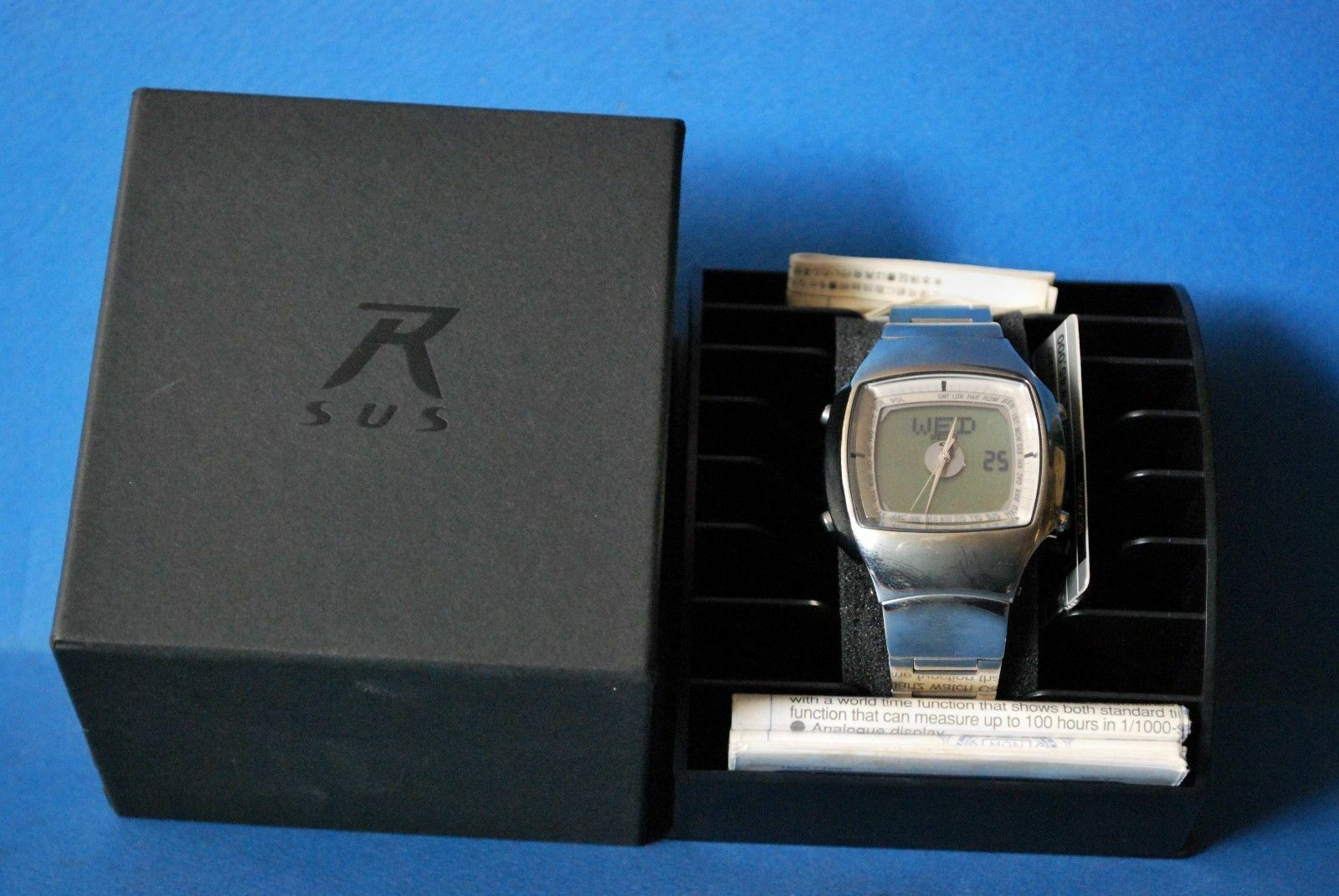 VINTAGE SEIKO H022-5000. R-SUS. DIGI/ANAL. WORLD TIME/2 ALARMS/CHRON. NOS!! VINTAGE SEIKO H022-5000. R-SUS. DIGI/ANAL. WORLD TIME/2 ALARMS/CHRON. NOS!!