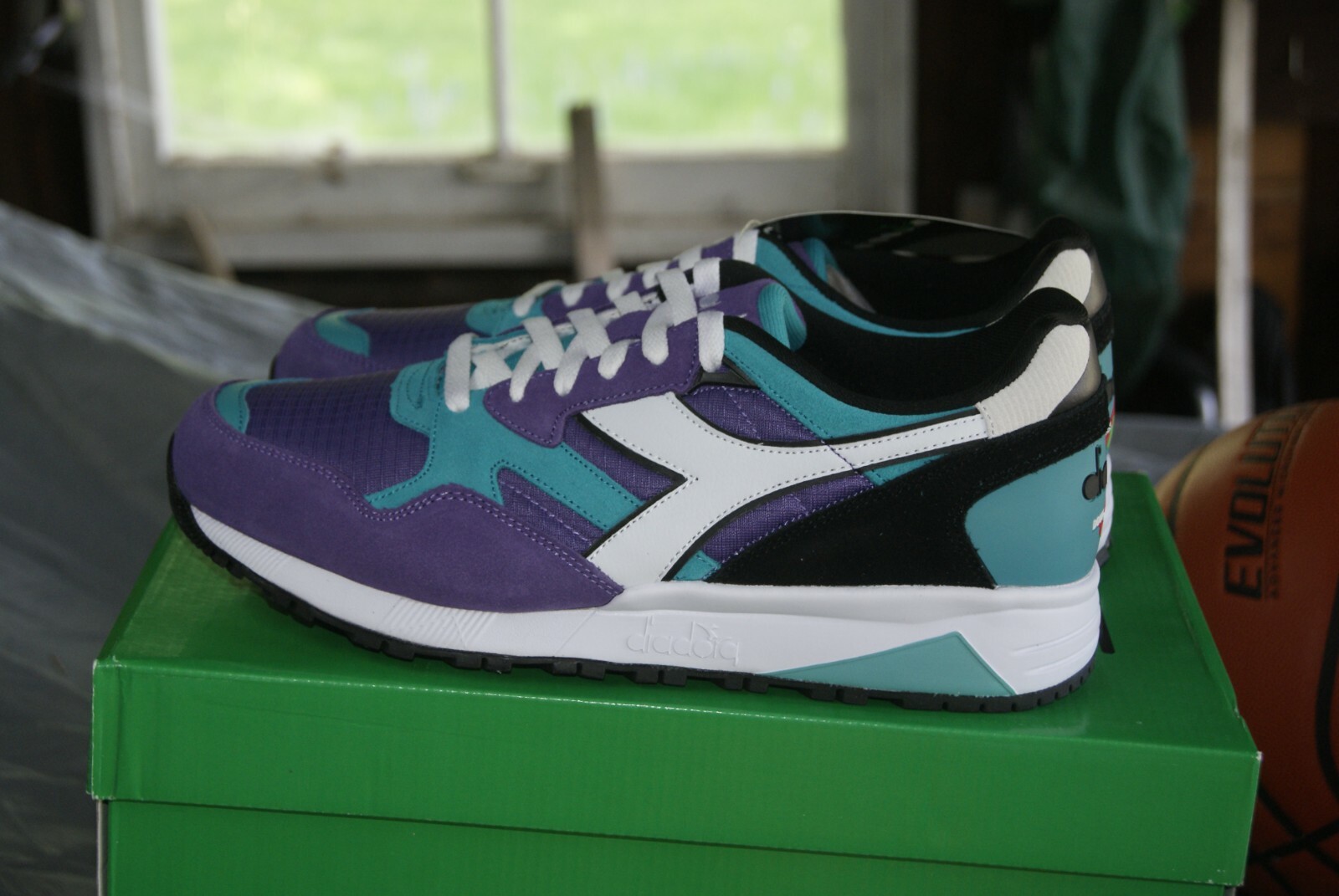 Mens Diadora Sz 11 Imperial Violet N9002 Shoes Suede