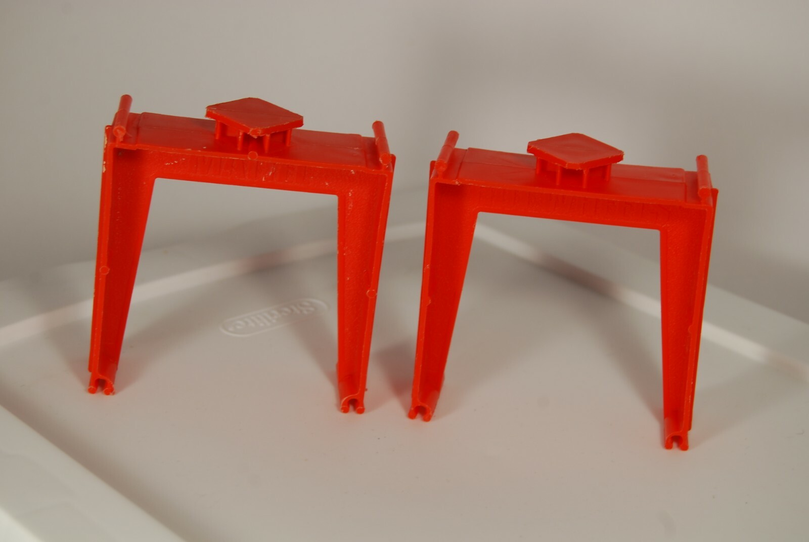 Vintage Hot Wheels Redlines Era Lot of 2 Red Track Trestle