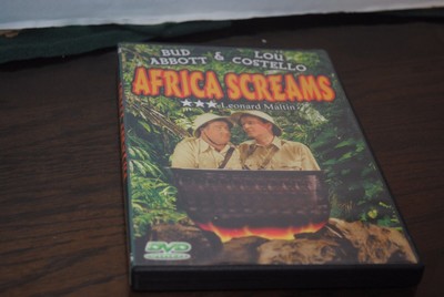 DVD of Abbott and Costello in Movie Africa Screams B&W 79 min