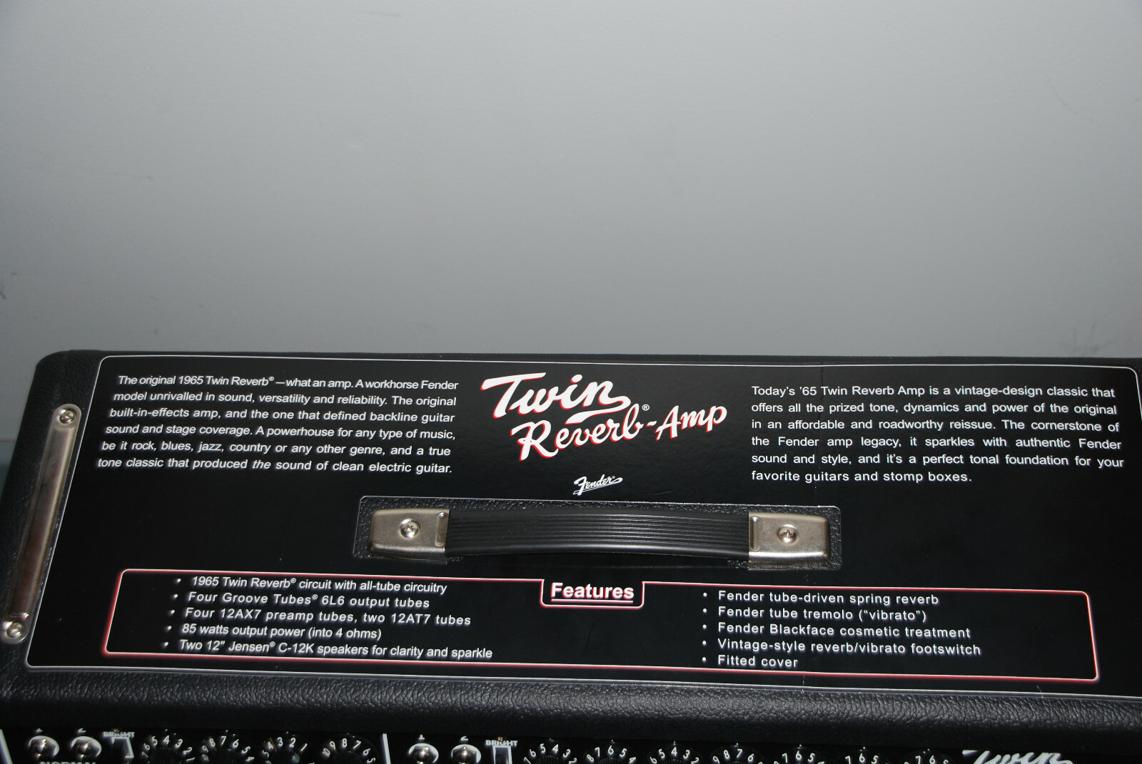 Fender Vintage Reissue '65 Twin Reverb 85 watt Guitar Amp