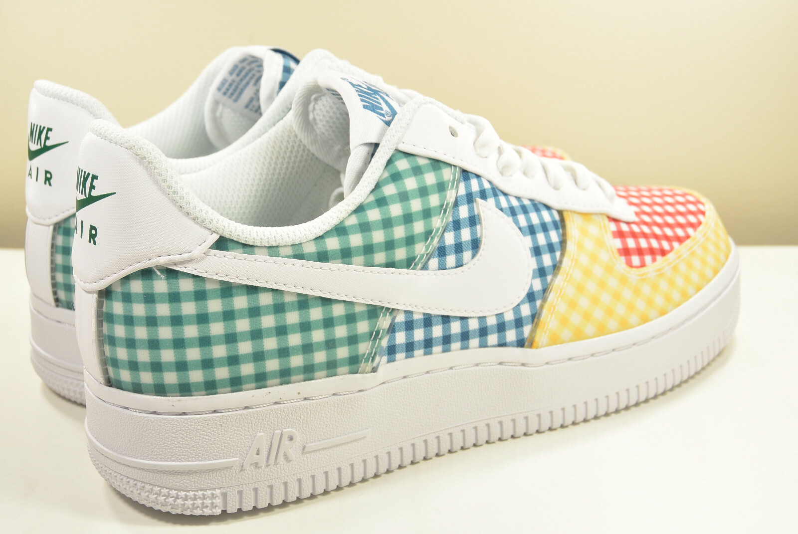 Pre-owned Nike Ds 2019  Air Force 1 Gingham Mystic Green 7