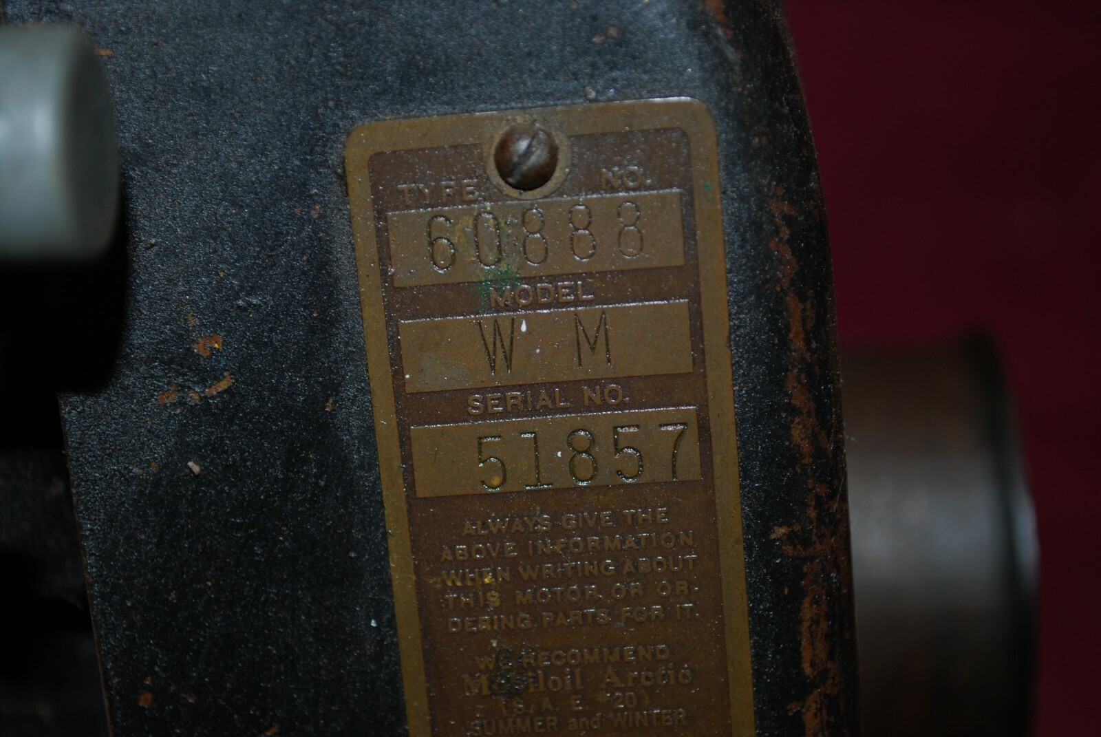 Briggs & Stratton Early WM Rope Start Gas Engine Motor 2