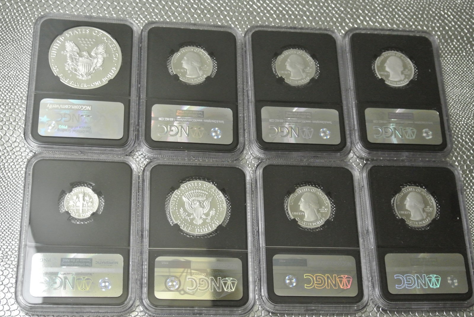 2017-S US MINT LIMITED EDITION SILVER PROOF 8-COIN SET/ALL NGC PF69 COINS SET