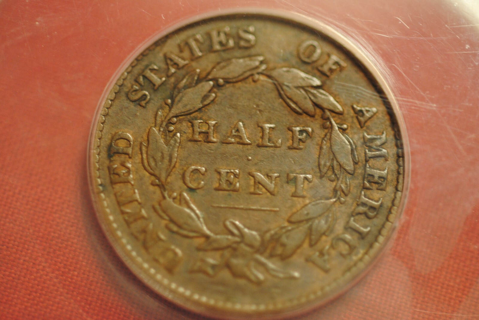 1826 1/2 cent in very fine 35  ANACS