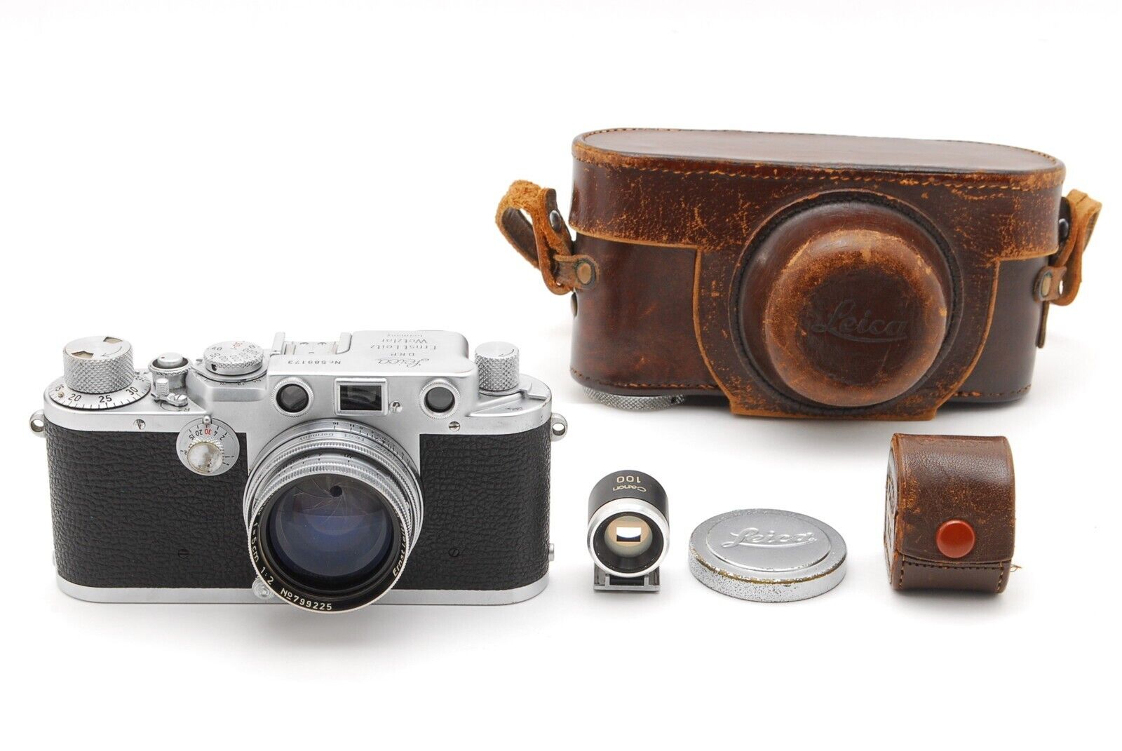 Leica DRP Ernst Leitz Wetzlar 35mm Camera Nr.589173 w Leica DRP Ernst Leitz Wetzlar 35mm Camera Nr.589173 w