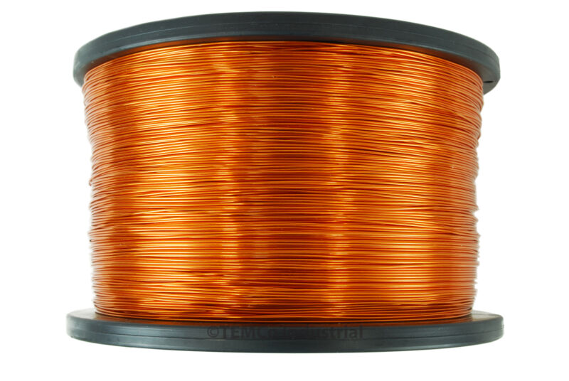 TEMCo Magnet Wire 18 AWG Gauge Enameled Copper 2.5lb 500ft 200C Coil Winding