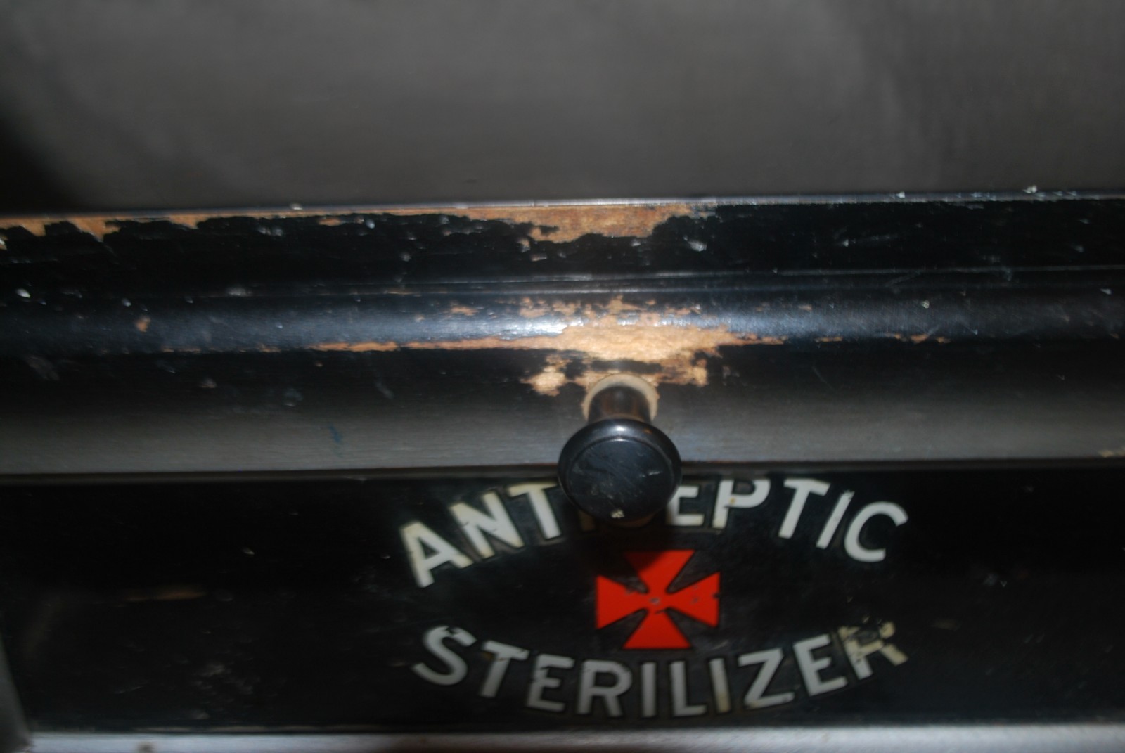 Vintage Antiseptic Sterilizer Counter Cabinet Case Glass Full View
