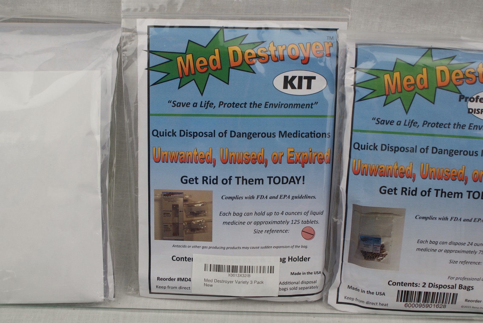 Med Destroyer Kit For Home Variety 3 pack 1C15