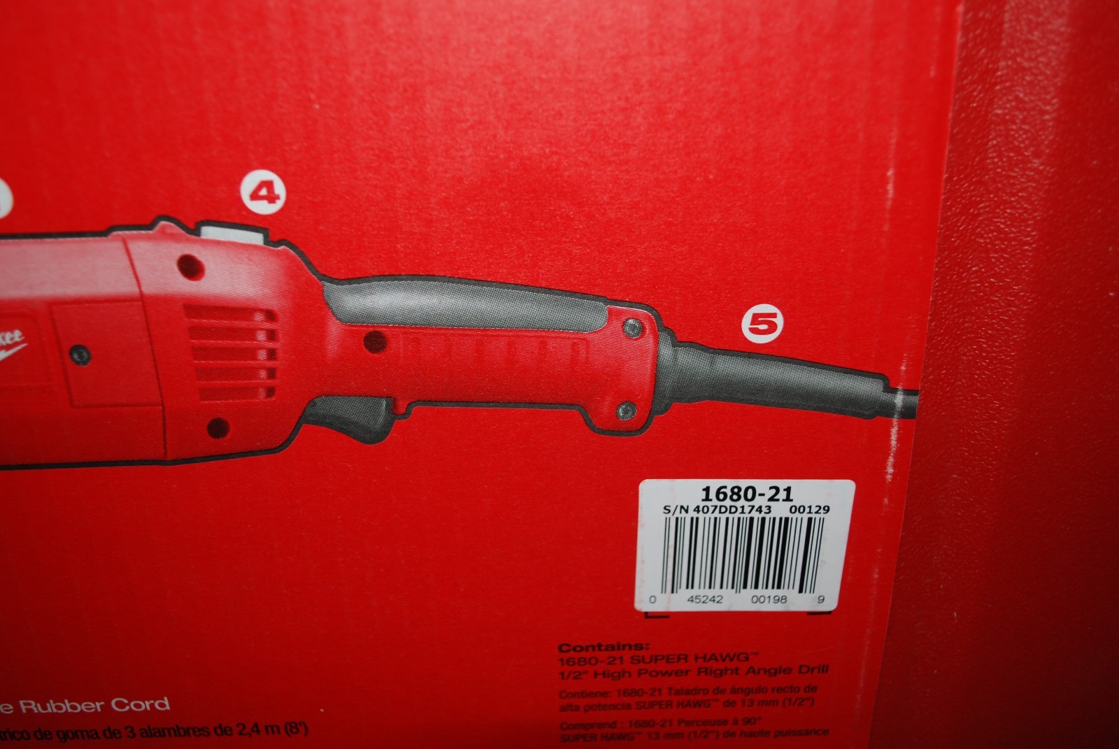 MILWAUKEE 1680-21 Super Hawg 1/2