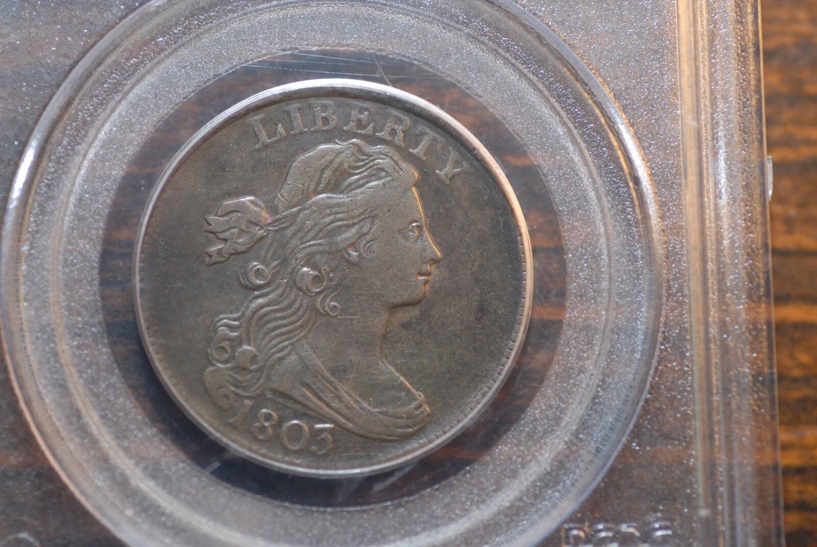 1803 Draped Bust Cent, Small Date Small Fraction, PCGS XF40