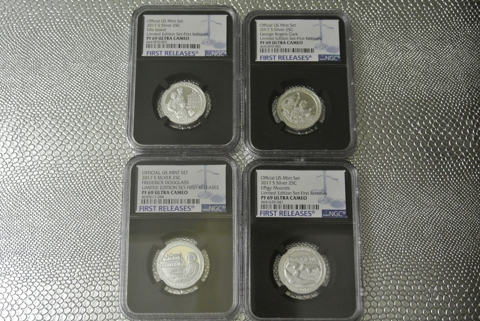 2017-S US MINT LIMITED EDITION SILVER PROOF 8-COIN SET/ALL NGC PF69 COINS SET