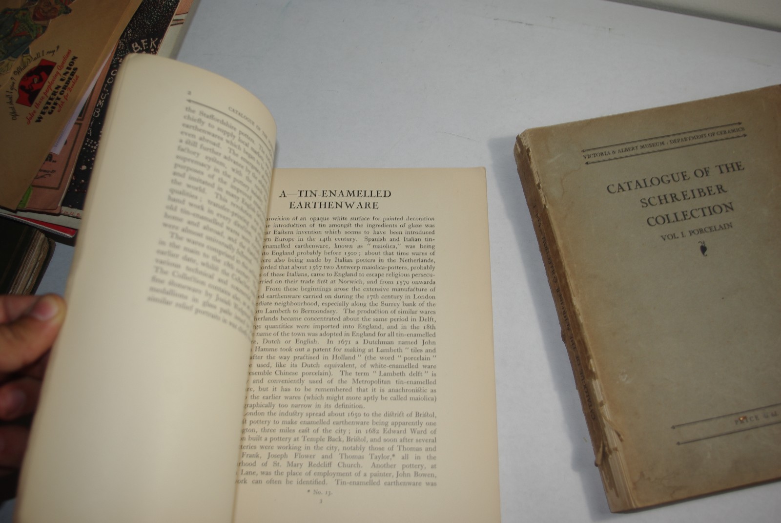1931 Catalog of the Schreiber Collection Vol I II Victoria & Albert Museum