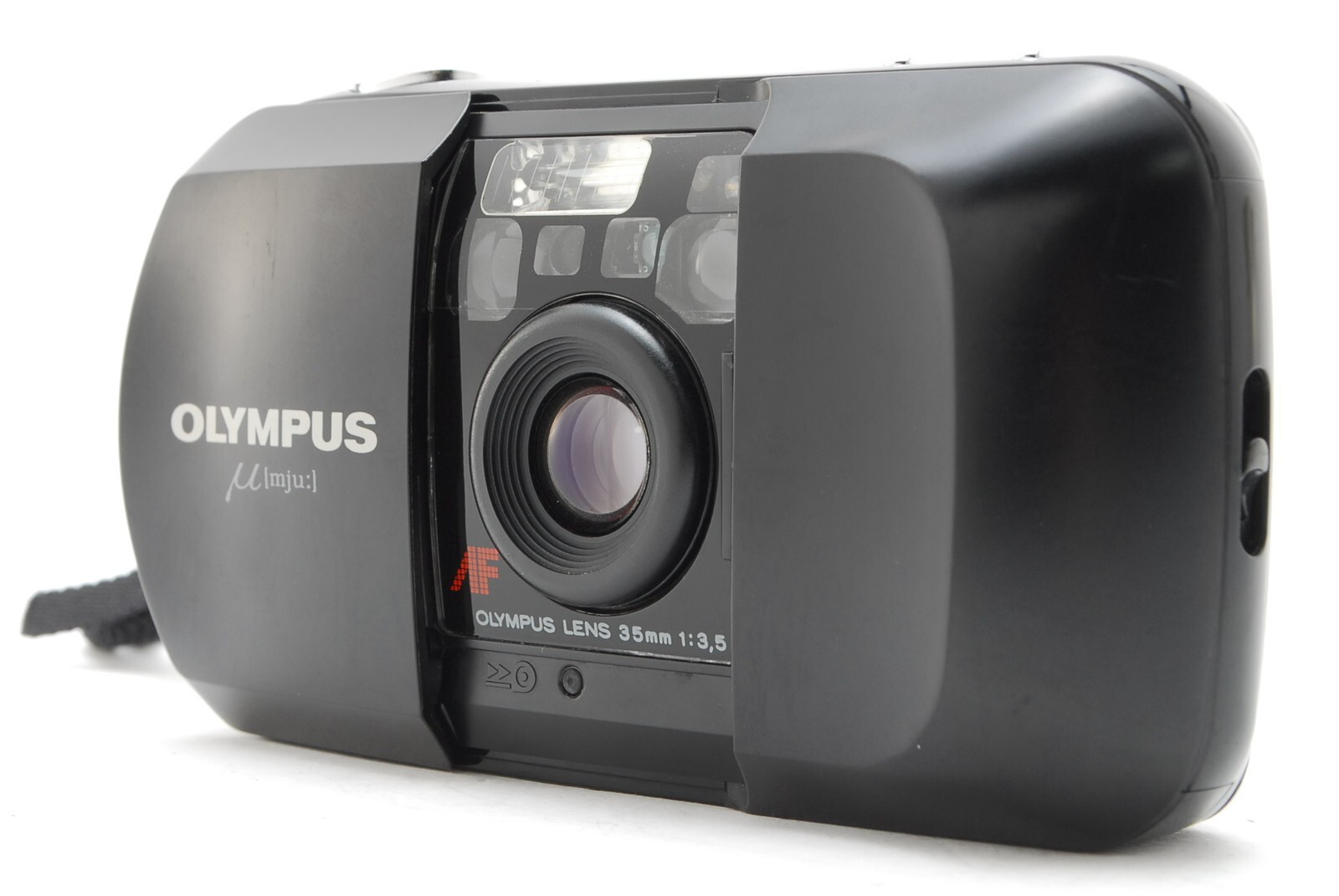 Olympus オリンパス mju af 黒 black Read* [EXC+4] Olympus Mju μ Black AF Point & Shoot 35mm Film