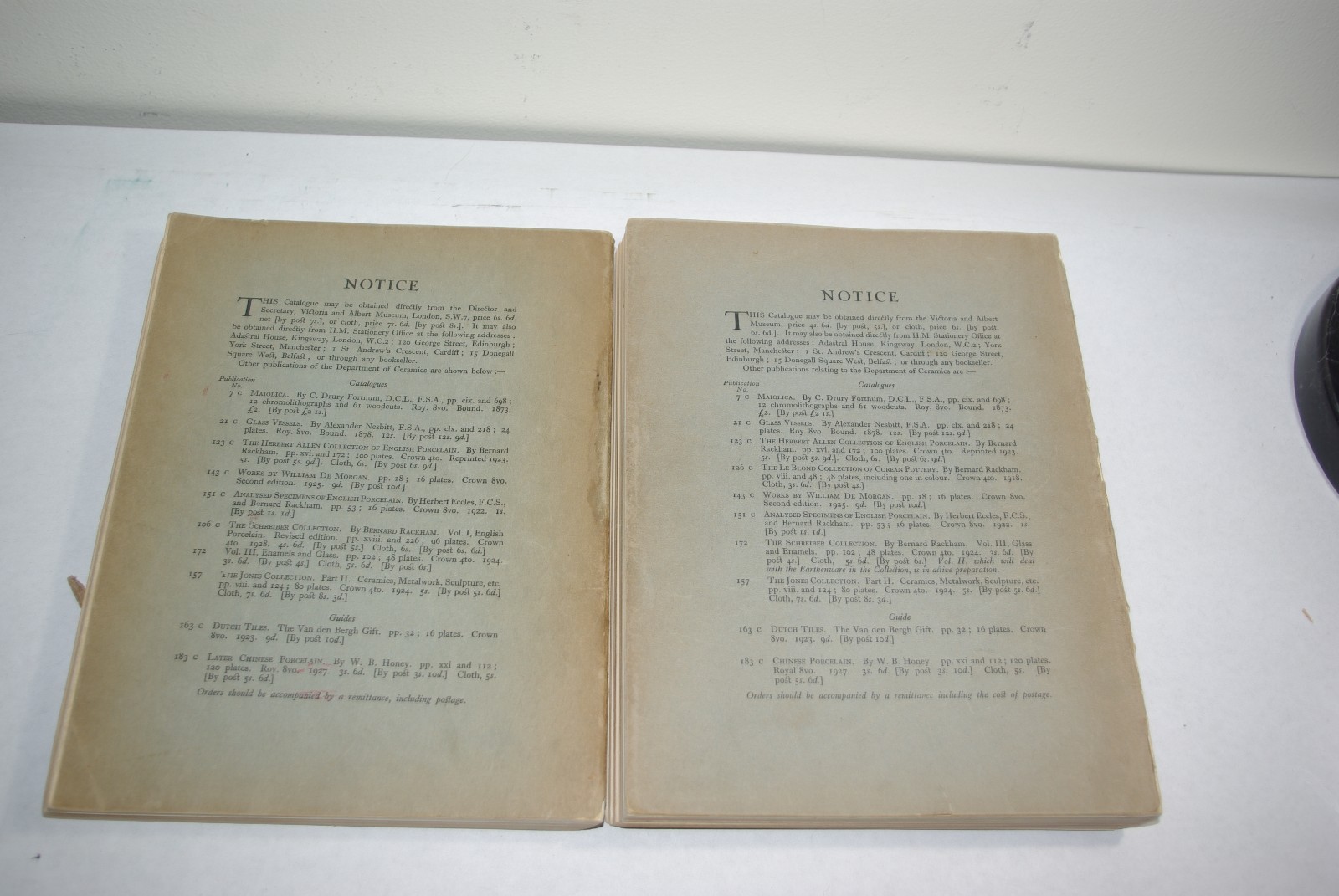 1931 Catalog of the Schreiber Collection Vol I II Victoria & Albert Museum