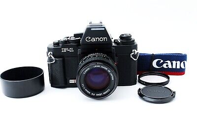 [ MINT] Canon New F-1 Data Back AE Finder 35mm Camera 50mm F/1.4 Lens Japan #684