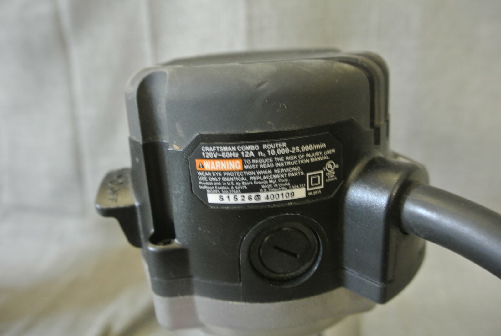 CRAFTSMAN 320.27683 ROUTER COMBO SET IN BLACK BAG (122102-1 NW)