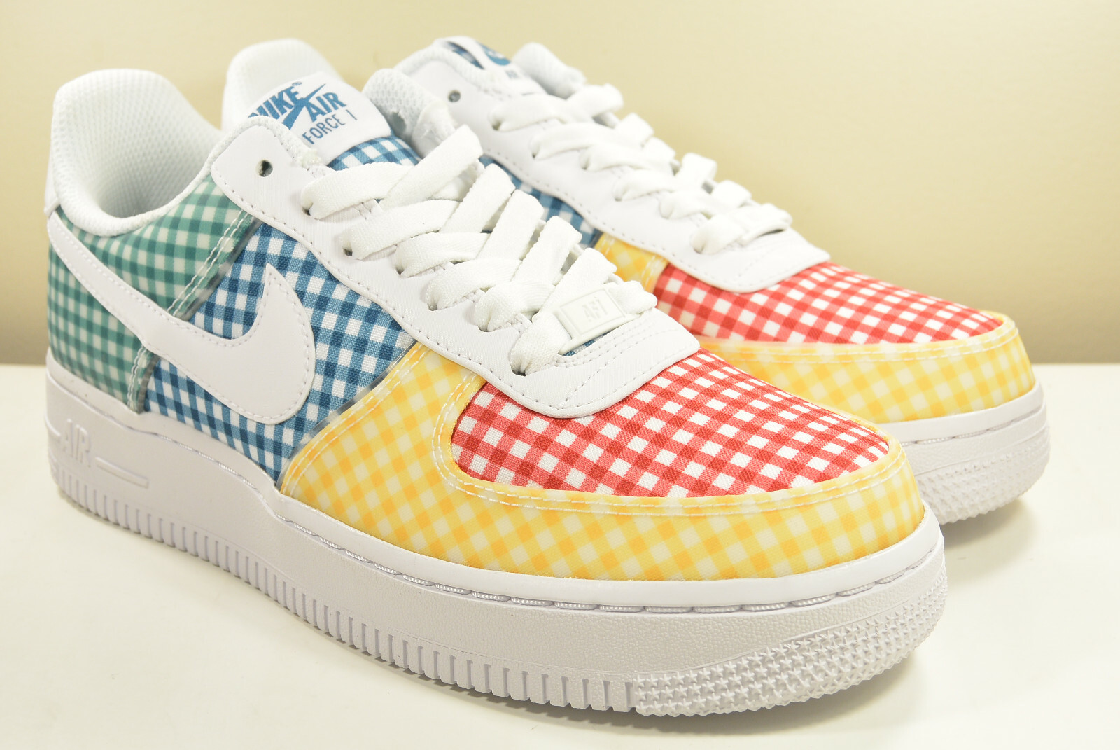 Pre-owned Nike Ds 2019  Air Force 1 Gingham Mystic Green 7