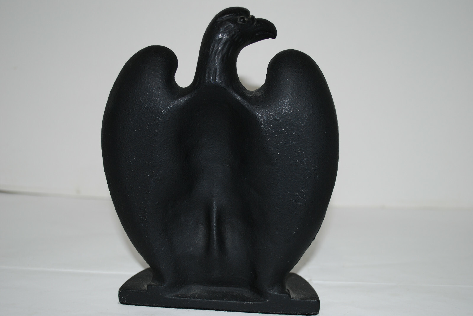 Cast Iron Eagle Doorstop Black