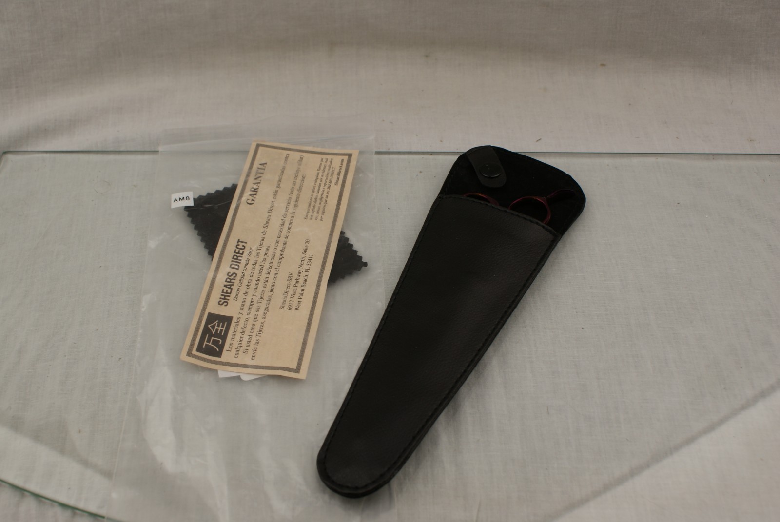 ShearsDirect Purple Titanium 24 Tooth Chunker with Offset Ergonomic Handle 7.5