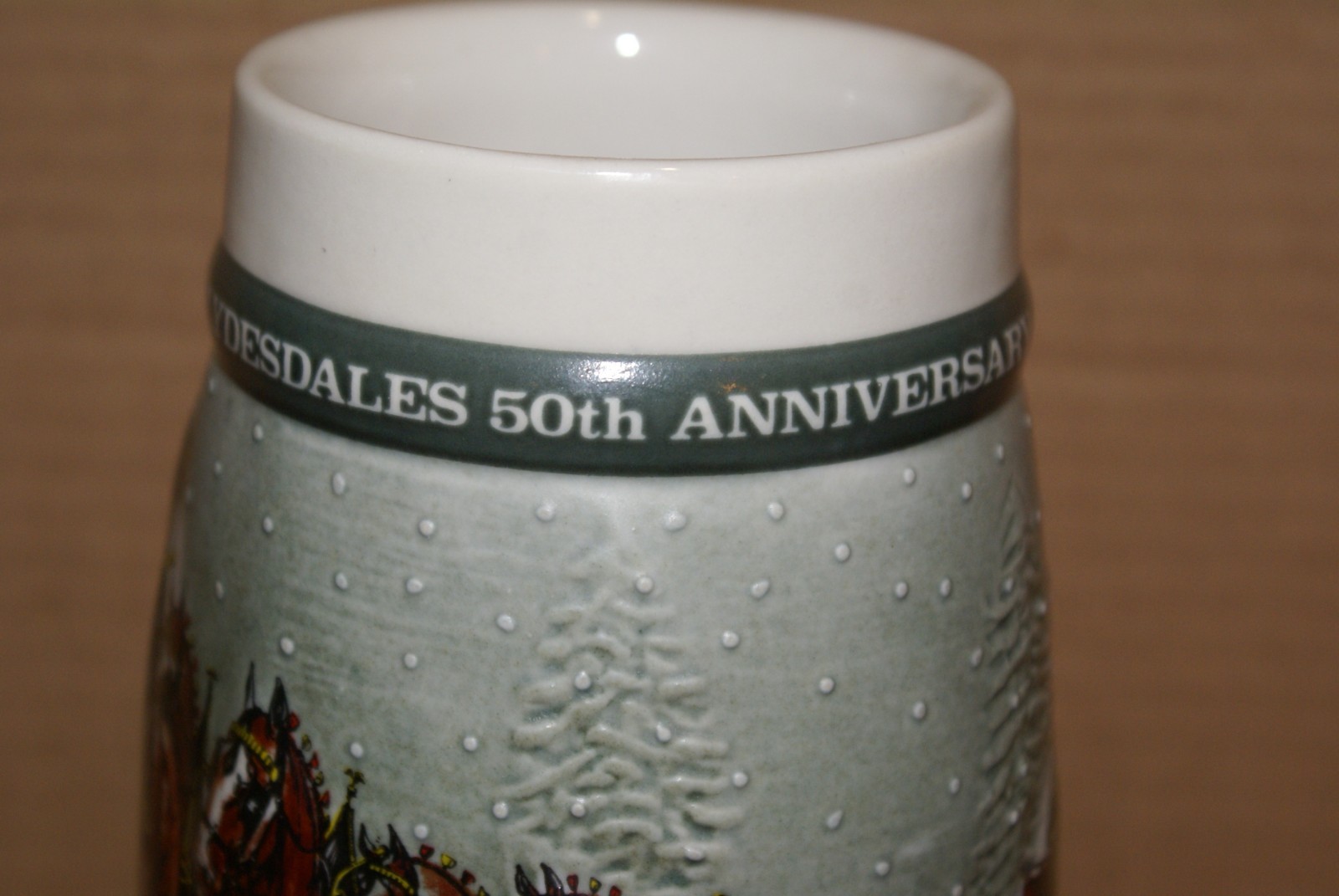 1982 Budweiser Holiday Stein 50th Anniversary
